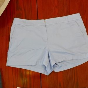 J.Crew Light blue cotton shorts size 14